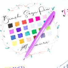 Pentel Arts Brush Sign Pen Pink Purple