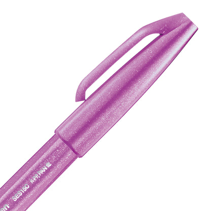 Pentel Arts Brush Sign Pen Pink Purple Ink