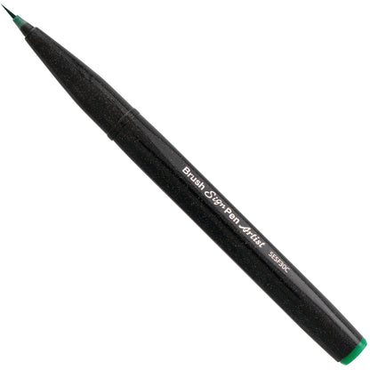 Pentel Arts Brush Sign Pen Artist Ultra Fine Brush Tip Green Ink