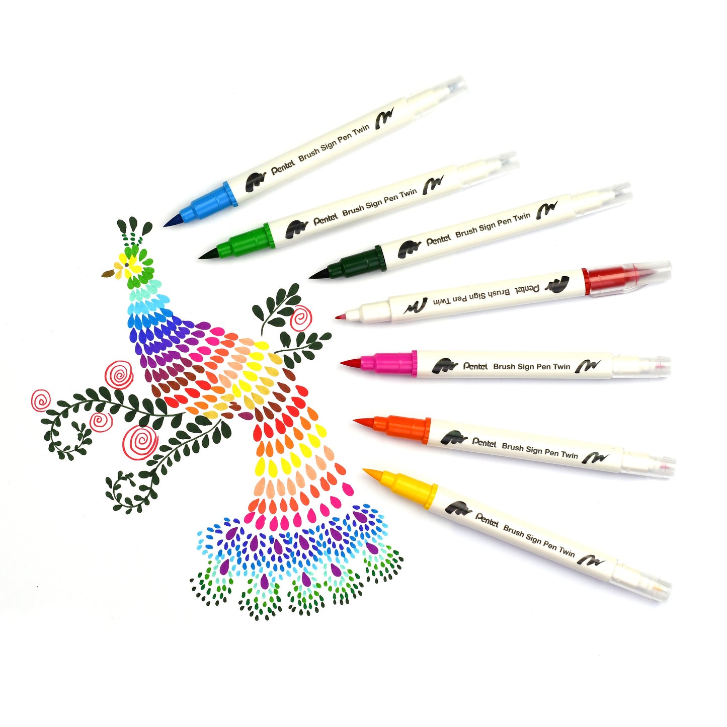 Brush Sign Pen Twin 18 Colour Set