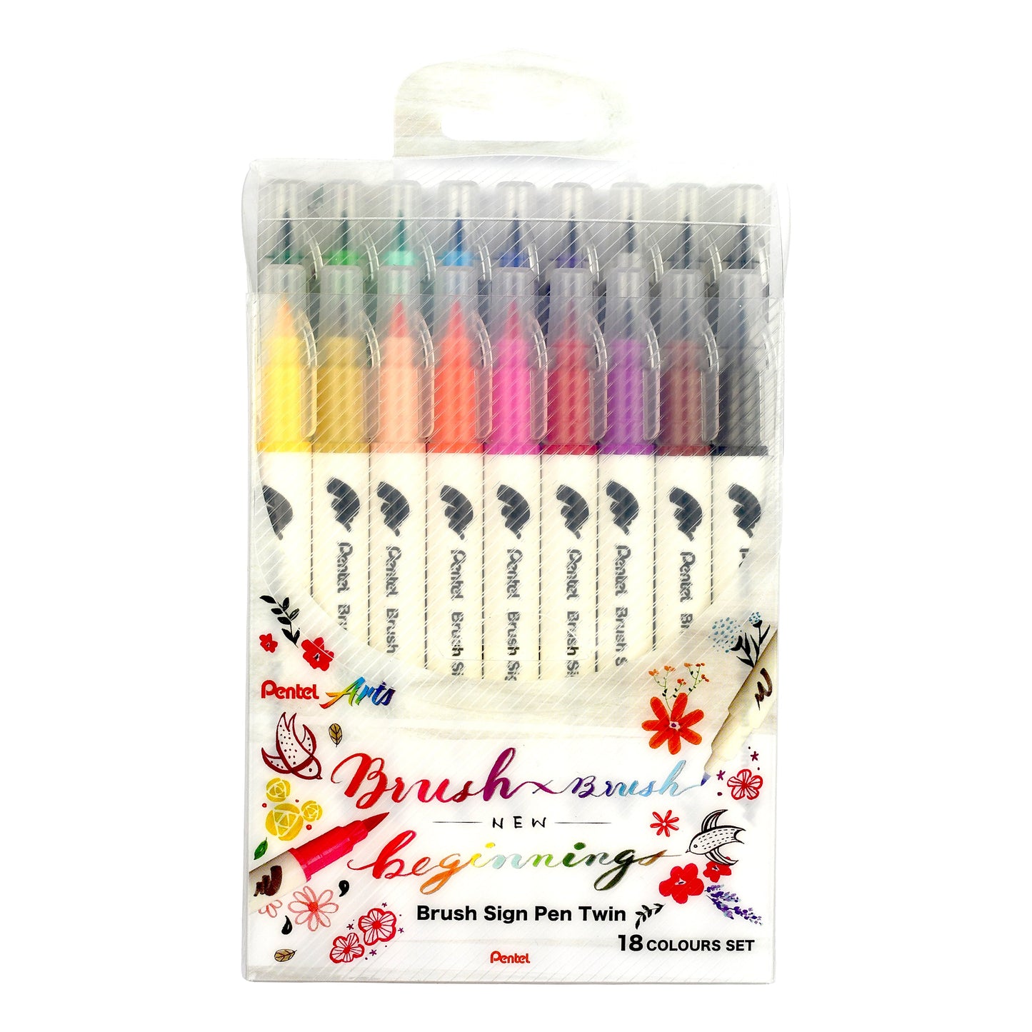 Brush Sign Pen Twin 12 Colour Set