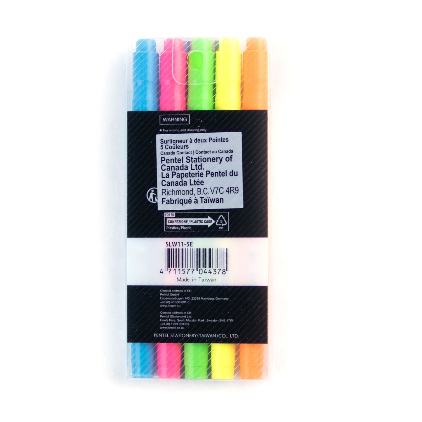 Illumina Flex Highlighter 5PC Assorted Pack - Chisel and Bullet Dual Tip
