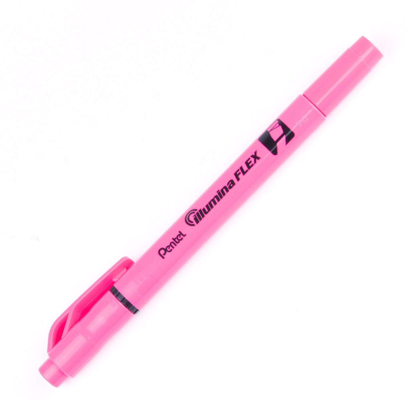 Pink Ink Illumina Flex Liquid Highlighter Dual Tip Chisel and Bullet