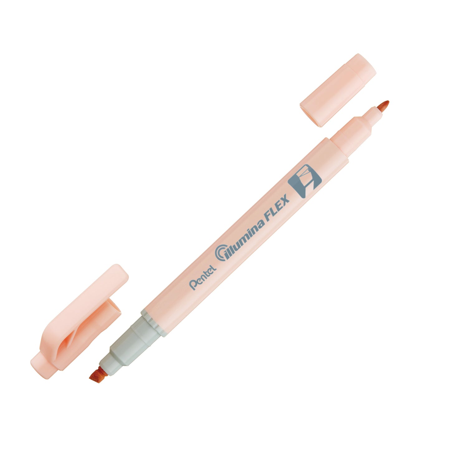 Pastel Pink Ink Illumina Flex Liquid Highlighter Dual Tip Chisel and Bullet