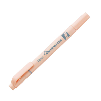 Pastel Orange Ink Illumina Flex Liquid Highlighter Dual Tip Chisel and Bullet