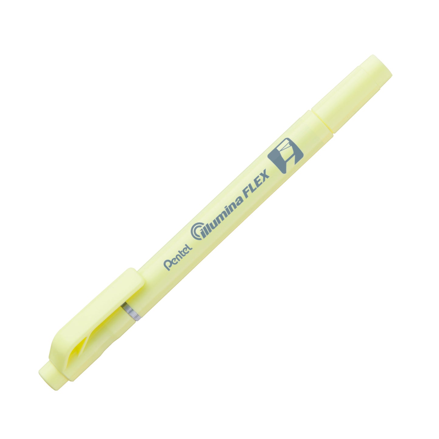 Pastel Yellow Ink Illumina Flex Liquid Highlighter Dual Tip Chisel and Bullet