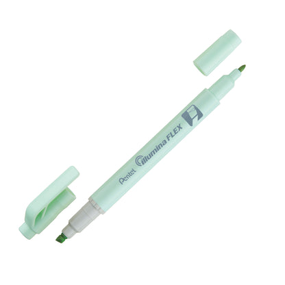 Pastel Sky Blue Ink Illumina Flex Liquid Highlighter Dual Tip Chisel and Bullet