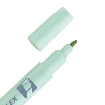 Pastel Green Ink Illumina Flex Liquid Highlighter Dual Tip Chisel and Bullet