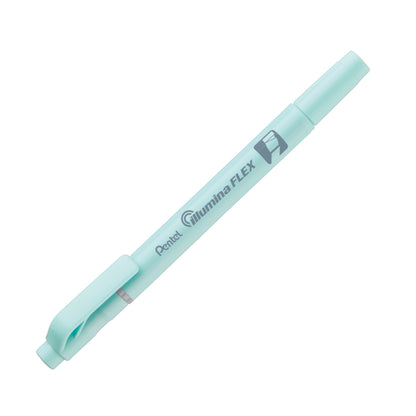 Pastel Sky Blue Ink Illumina Flex Liquid Highlighter Dual Tip Chisel and Bullet