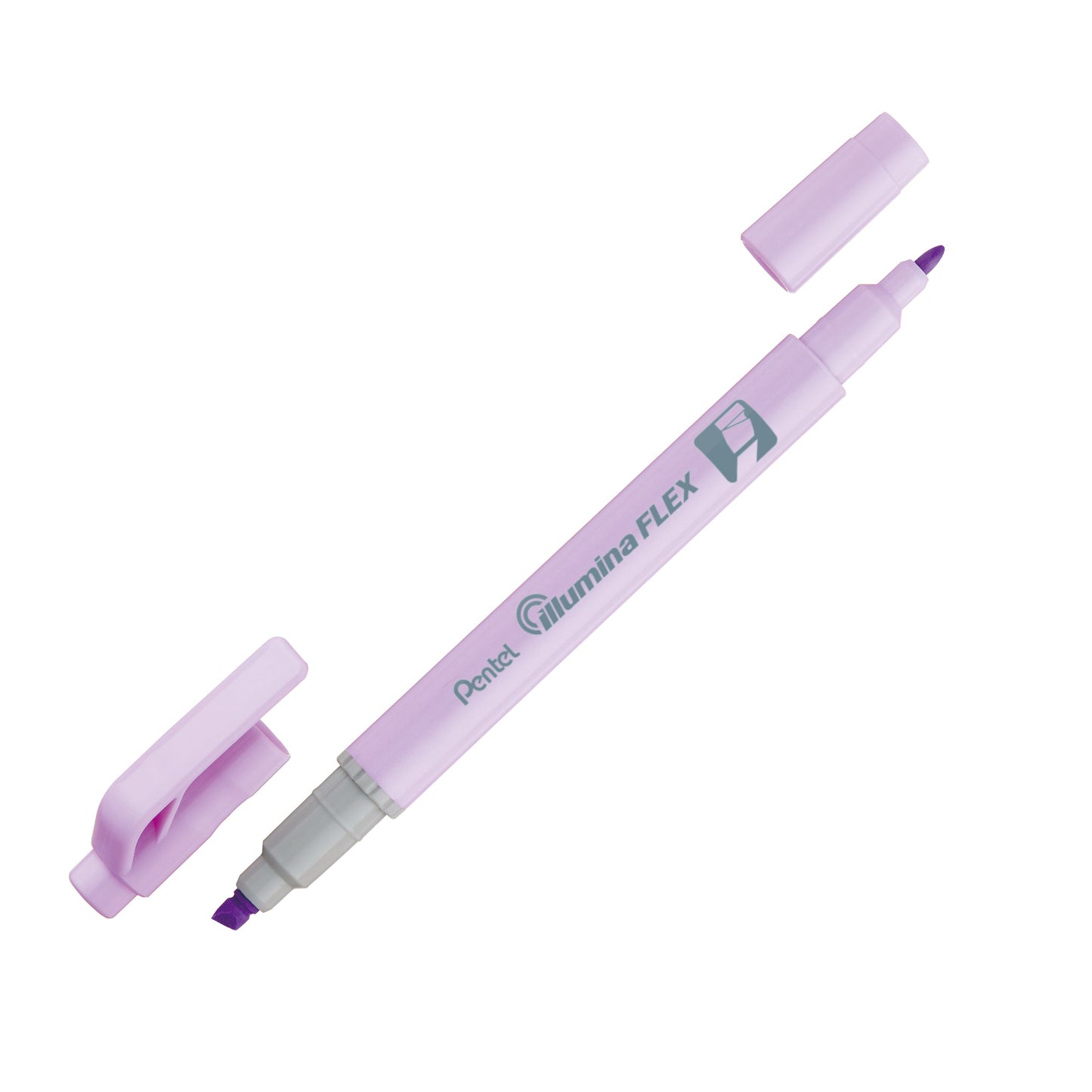 Pastel Pink Ink Illumina Flex Liquid Highlighter Dual Tip Chisel and Bullet