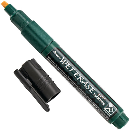 Black Ink Pentel Arts Wet Erase Chalk Marker Small Chisel Tip