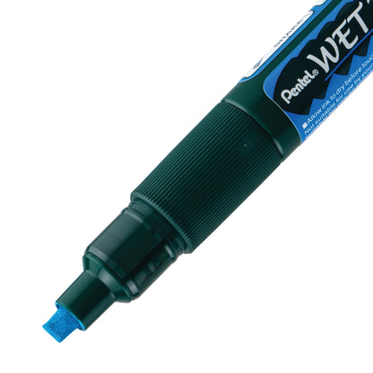 Blue Ink Pentel Arts Wet Erase Chalk Marker Small Chisel Tip