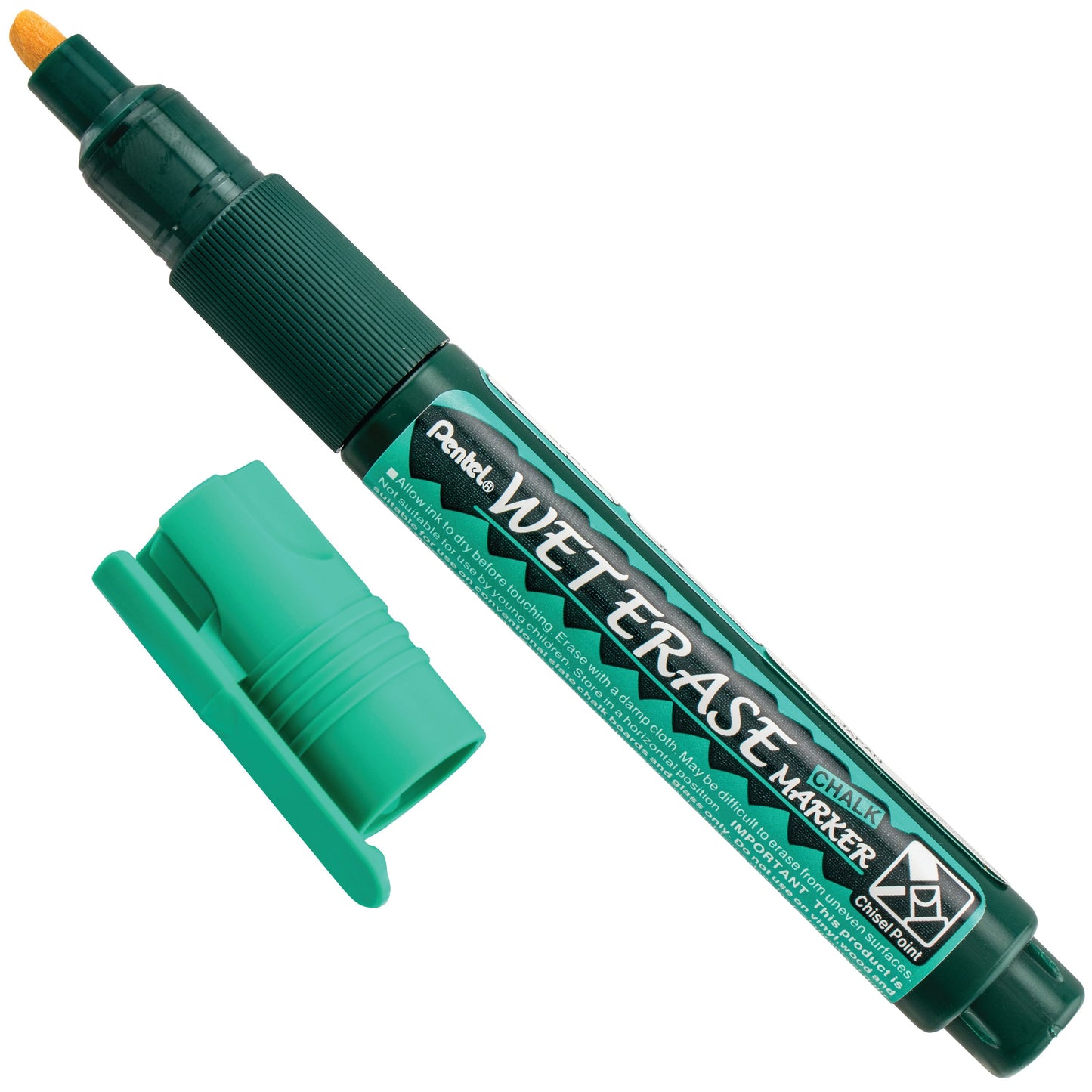 Green Ink Pentel Arts Wet Erase Chalk Marker Small Chisel Tip