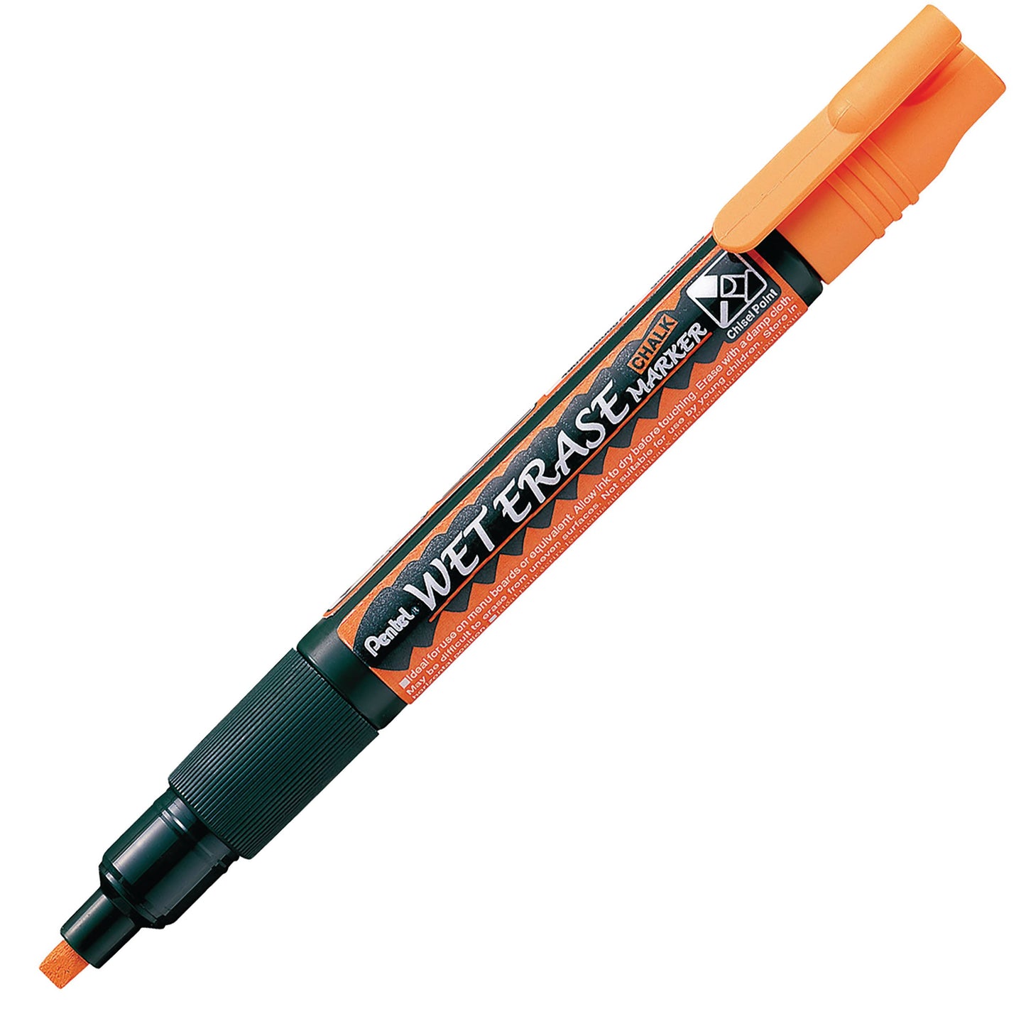 Orange Ink Pentel Arts Wet Erase Chalk Marker Small Chisel Tip