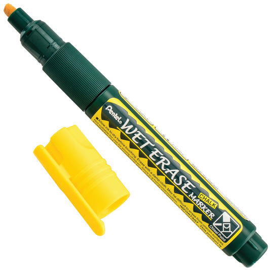 Yellow Ink Pentel Arts Wet Erase Chalk Marker Small Chisel Tip