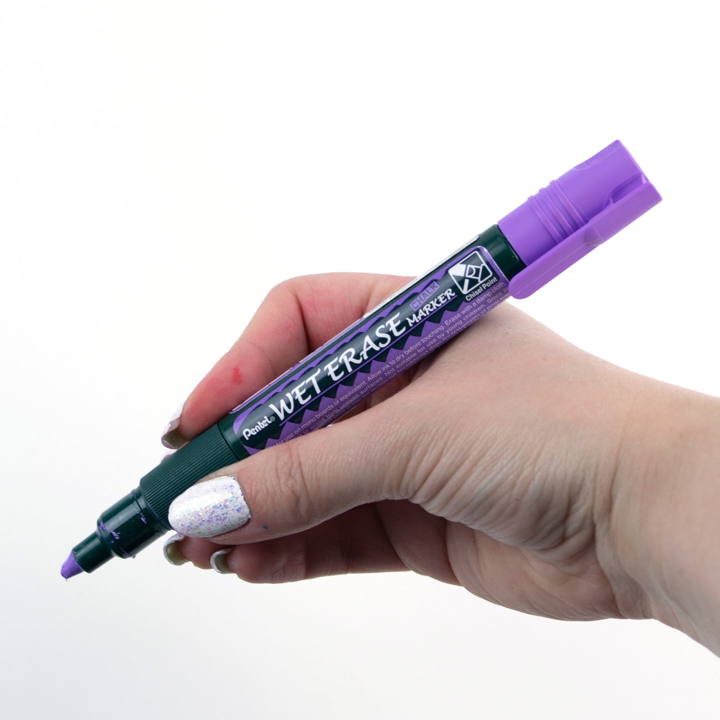 Violet Ink Pentel Arts Wet Erase Chalk Marker Small Chisel Tip