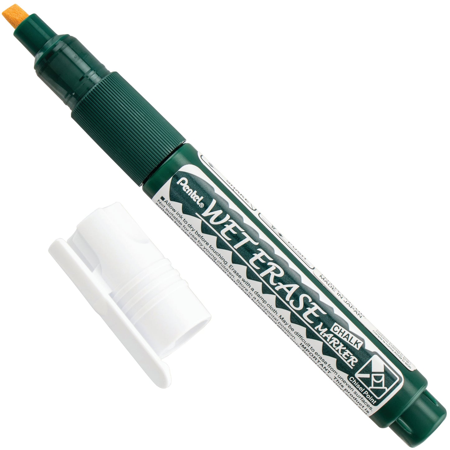 Green Ink Pentel Arts Wet Erase Chalk Marker Small Chisel Tip