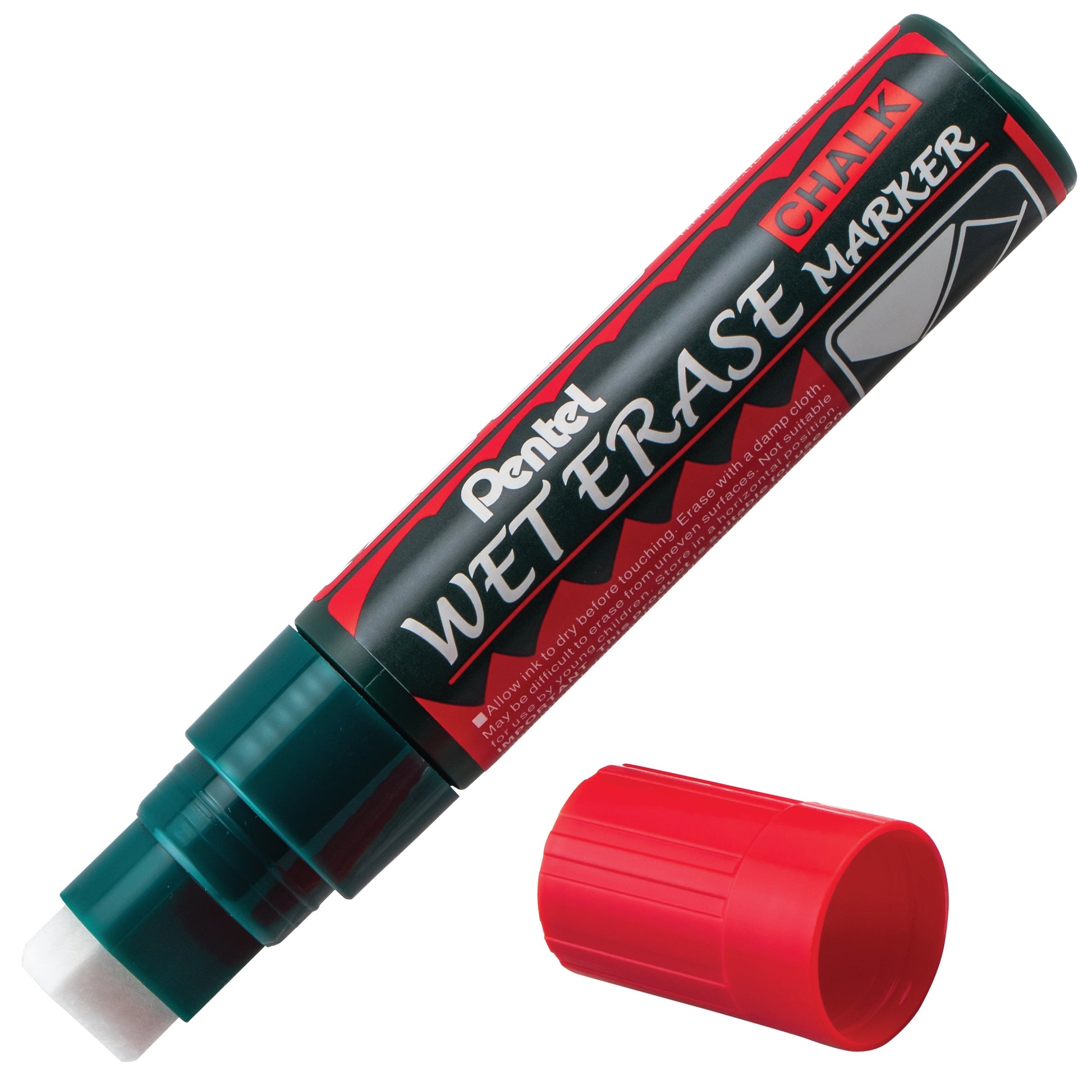 Wet Erase Chalk Marker Jumbo Chisel Tip Green