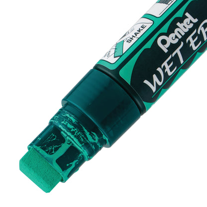 Green Ink Pentel Arts Wet Erase Chalk Marker Jumbo Chisel Tip