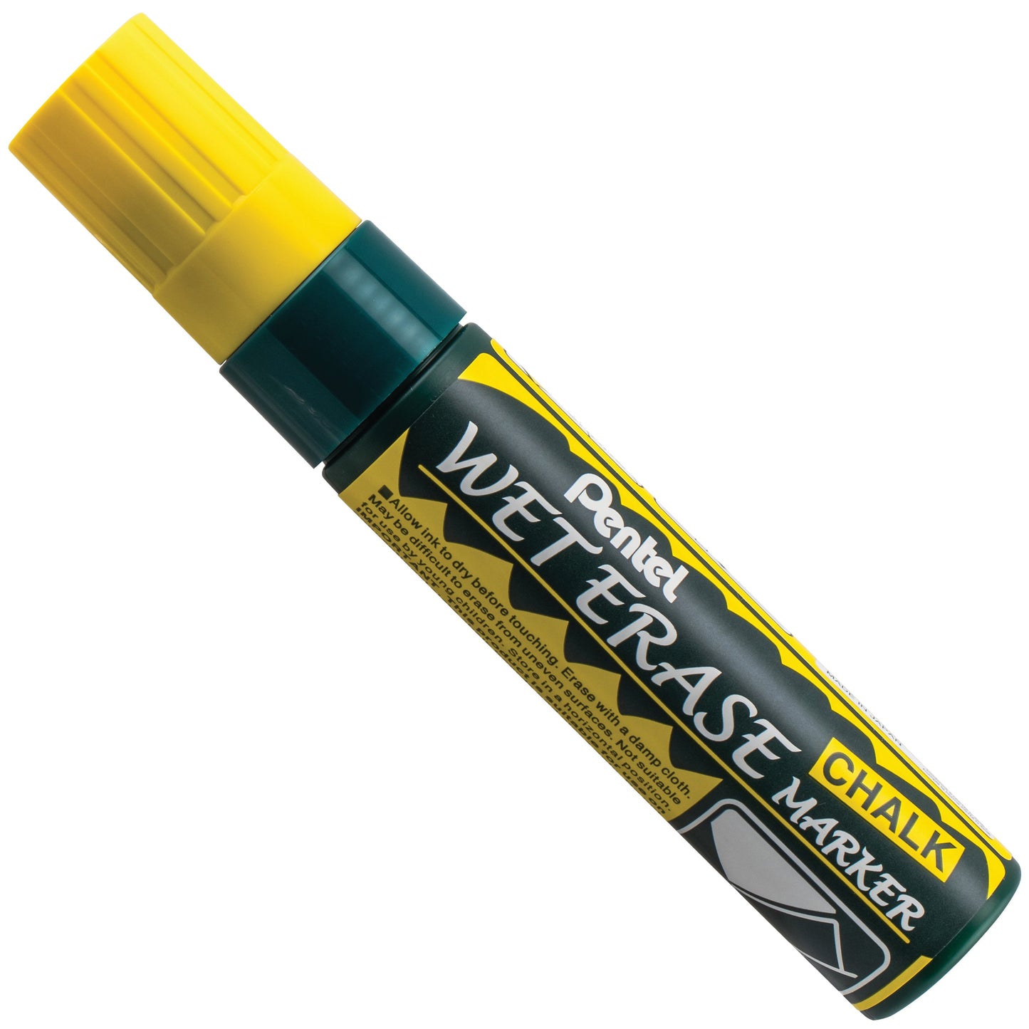 Yellow Ink Pentel Arts Wet Erase Chalk Marker Jumbo Chisel Tip