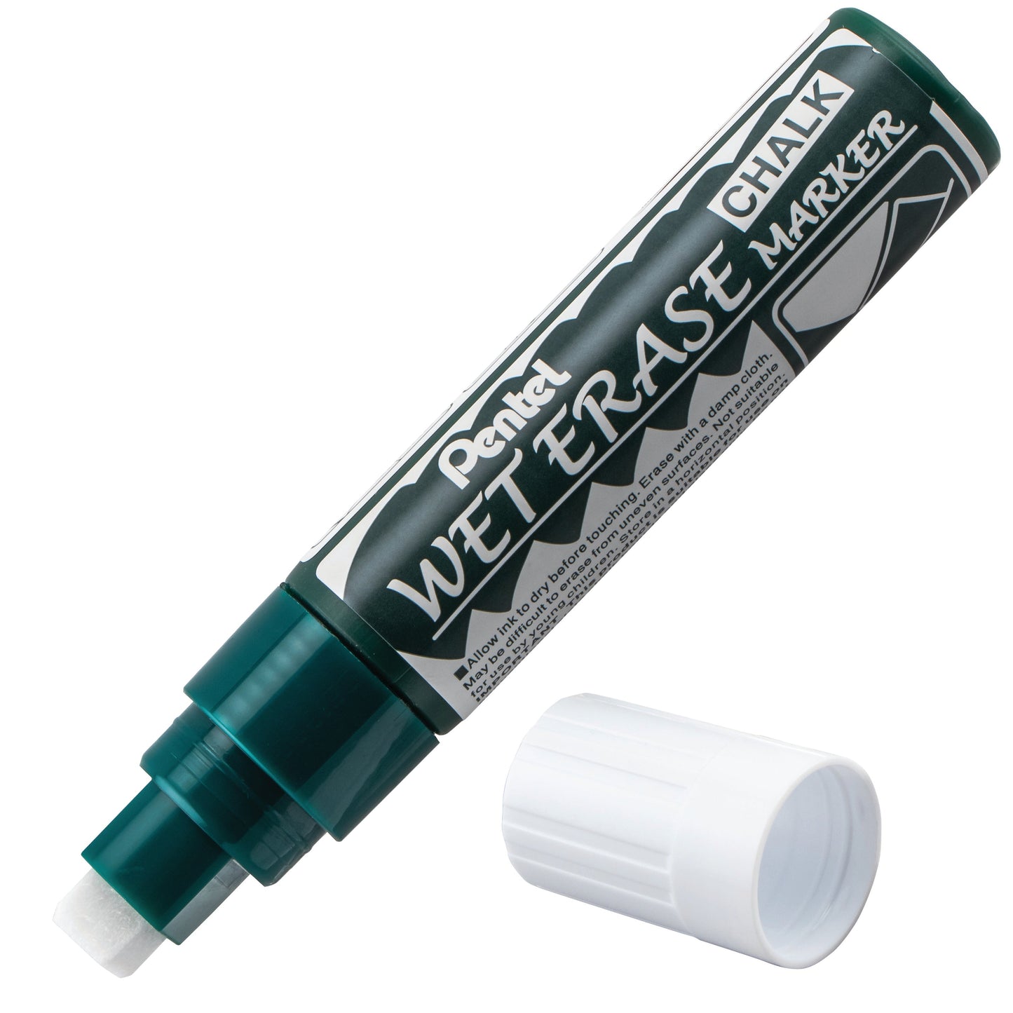 Black Ink Pentel Arts Wet Erase Chalk Marker Jumbo Chisel Tip