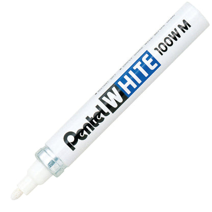 3.9mm Medium Point Pentel White Permanent Marker Quick Drying White China Clay Pigment Ink