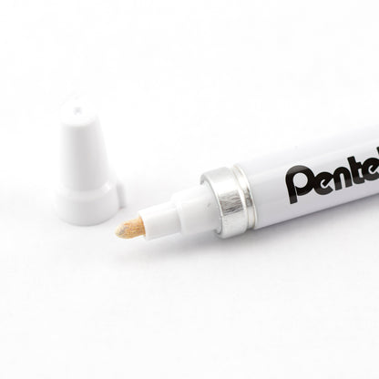 3.9mm Medium Point Pentel White Permanent Marker Quick Drying White China Clay Pigment Ink