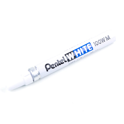 3.9mm Medium Point Pentel White Permanent Marker Quick Drying White China Clay Pigment Ink