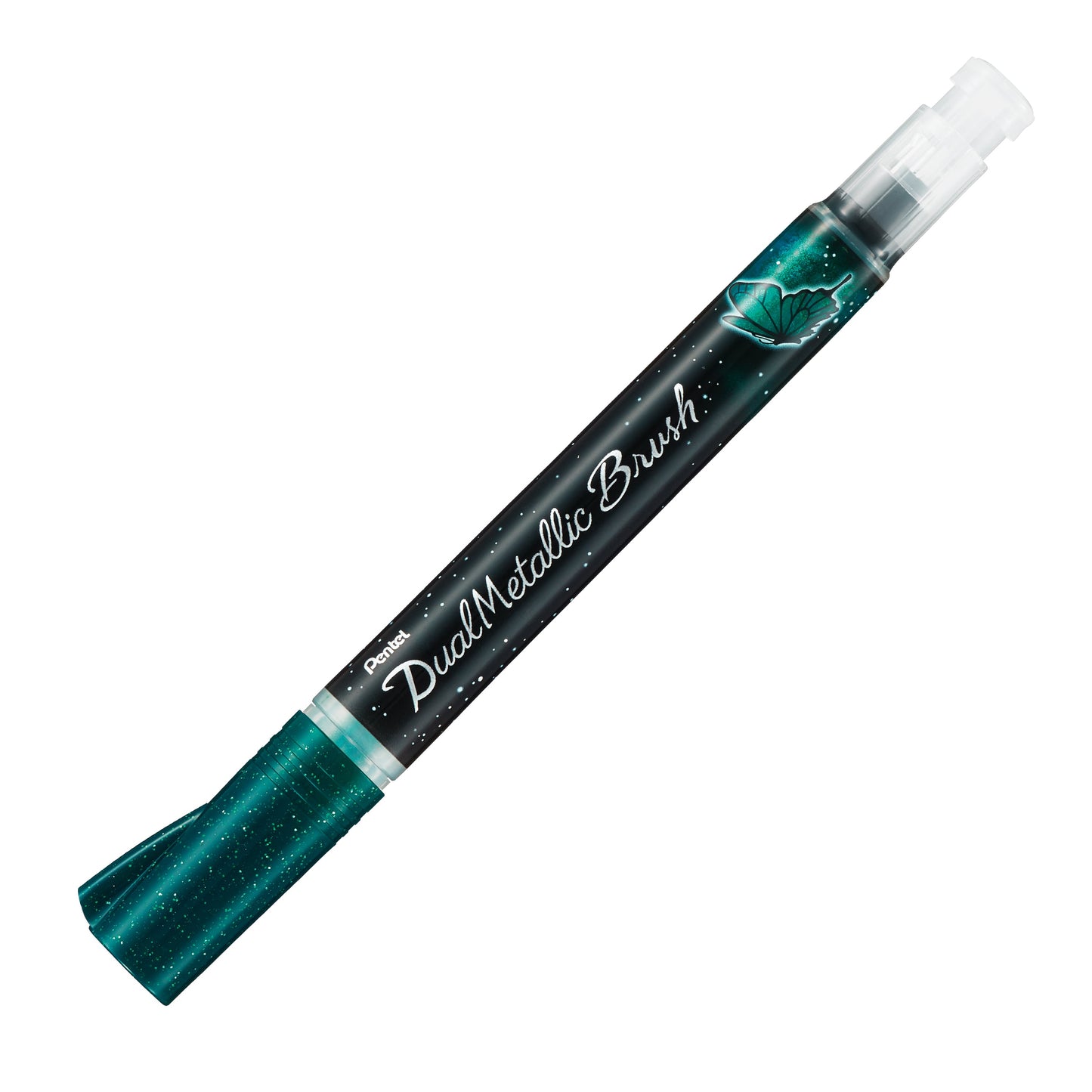 Dual Metallic Brush Green and Metallic Blue Ink 1pc Pack