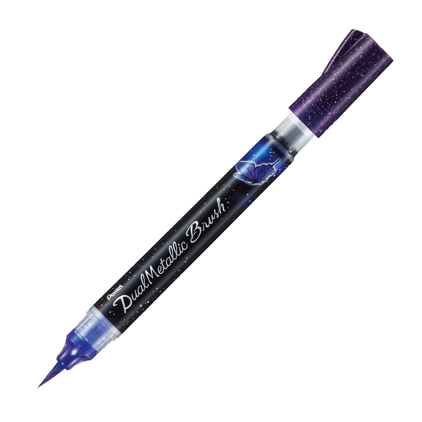 Dual Metallic Brush Violet and Metallic Blue Ink 1pc Pack