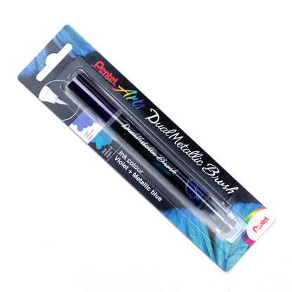 Dual Metallic Brush Violet and Metallic Blue Ink 1pc Pack