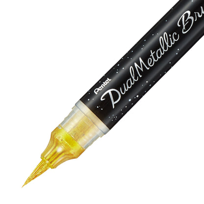 Dual Metallic Brush Metallic Gold Ink 1pc Pack