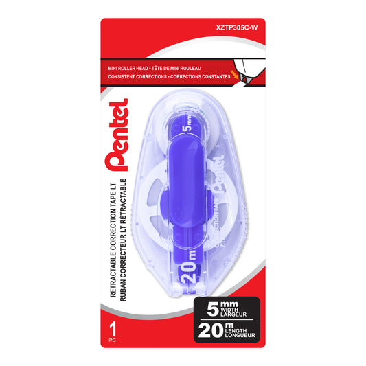 Pentel Retractable Correction Tape 5mm x 20M