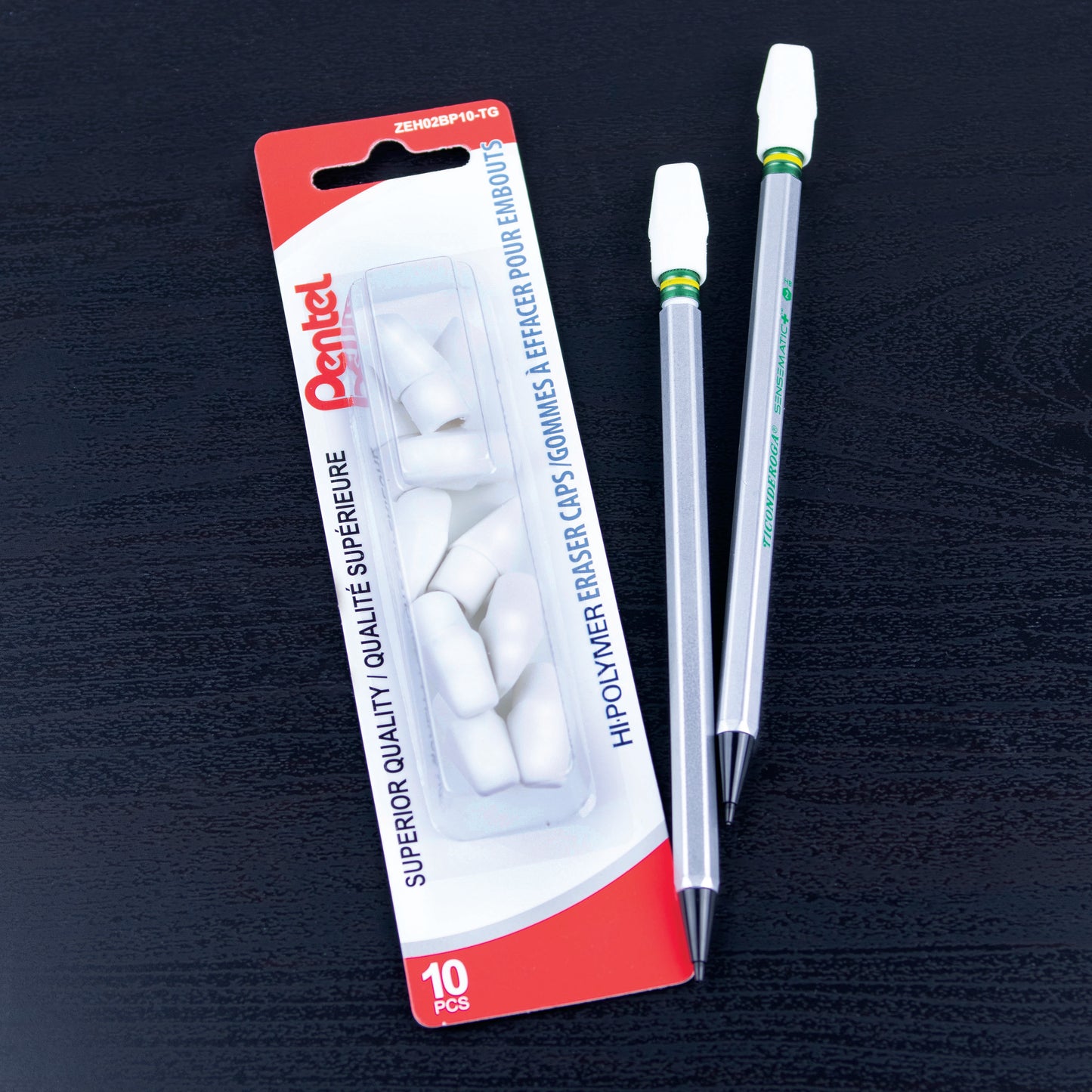 Hi-Polymer Eraser Cap 10PC Pack