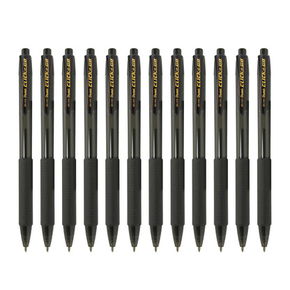 Click-N-Go Retractable Ballpoint Pen 1.0mm Black 12 pcs Set