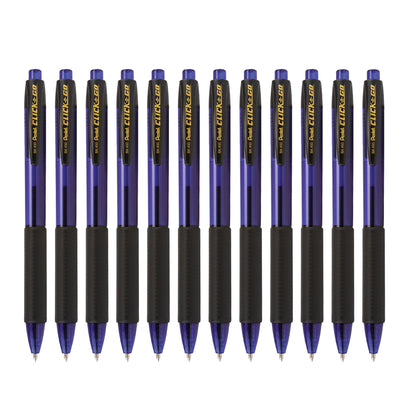 Click-N-Go Retractable Ballpoint Pen 1.0mm Blue 12 pcs Set