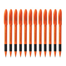 Capped R.S.V.P. Safety Colour 1.0mm Black Ink Orange Barrel 12 pc Set Pentel Stationery of Canada