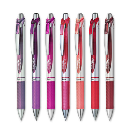 EnerGel Liquid Gel Pen (0.7mm) - Purple - Red Spectrum 7 Assorted Colour Pack