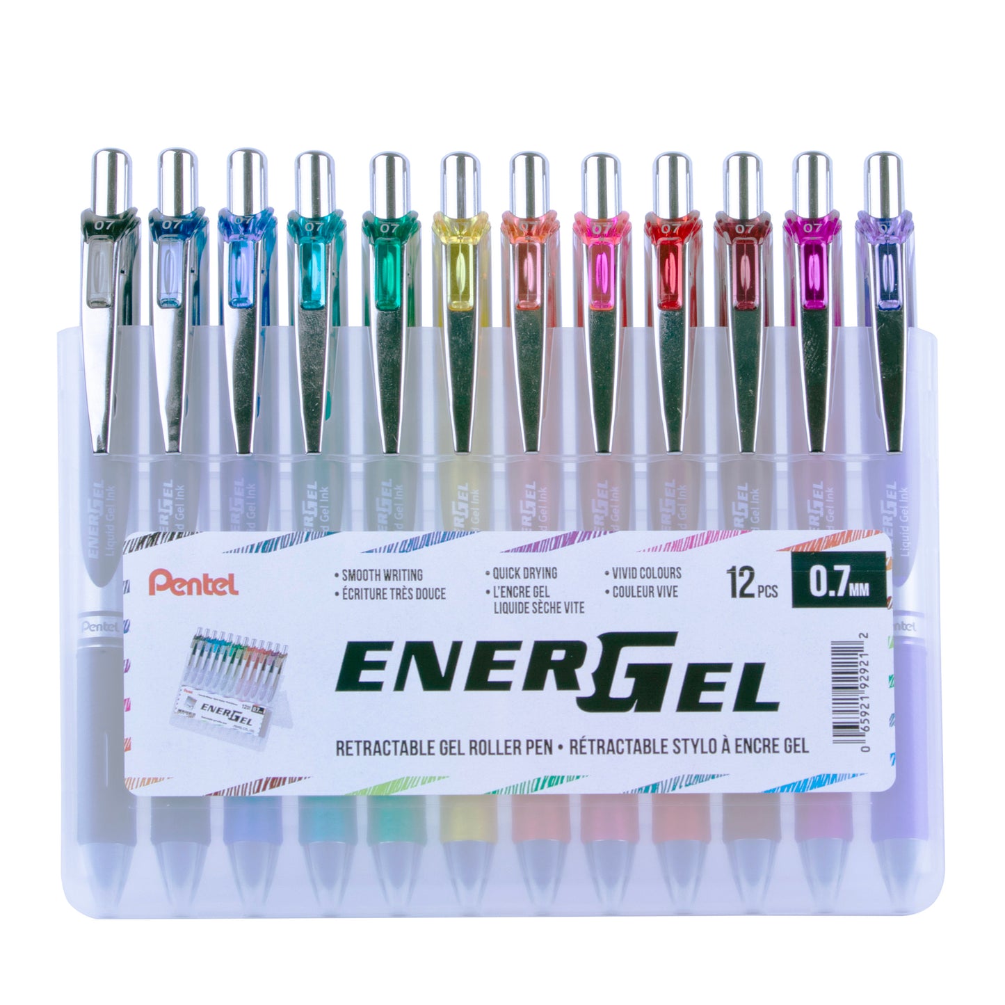 Energel 12 Colours with Pen Stand Set