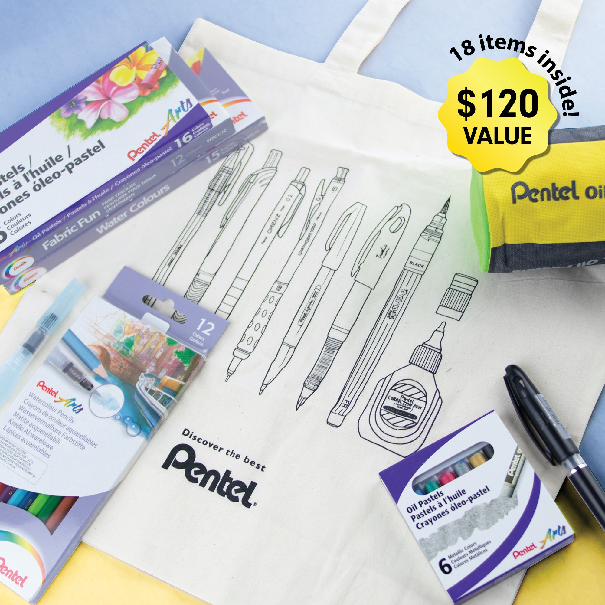 Mystery pack 3 – Pentel Creative Secrets (18 items inside)