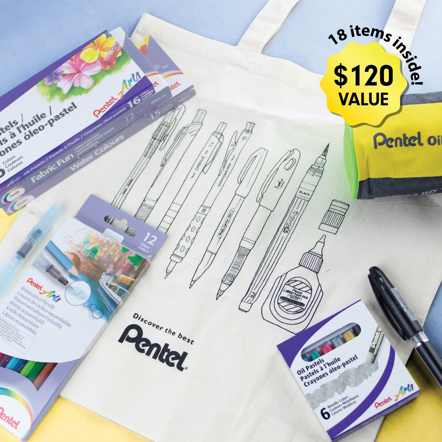 Mystery pack 3 – Pentel Creative Secrets (18 items inside)