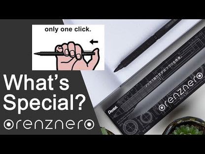 Orenz Nero Automatic Lead Forwarding Mechanical Pencil 0.5mm Black Metal Barrel