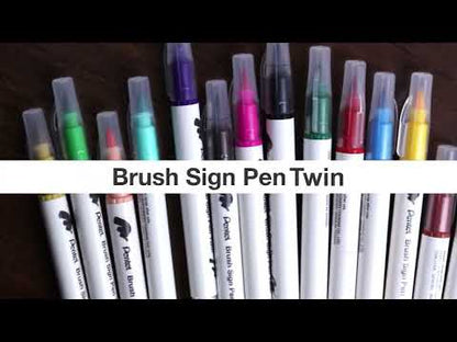 Brush Sign Pen Twin 12 Colour Set